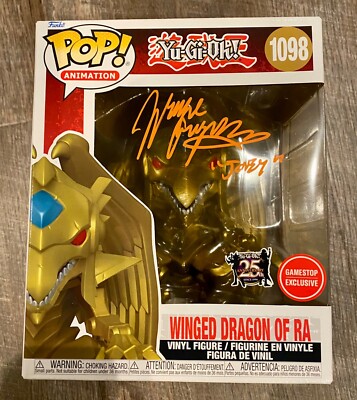 Wayne Grayson Joey Wheeler Yu Gi Oh Winged Dragon Of Ra 6 Inch Signed Funko PSA-image