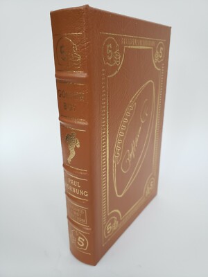  Signed Golden Boy Paul Hornung Easton Press Leather Bound 1st Football Sports -image