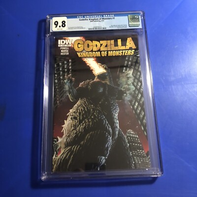 Godzilla: Kingdom of Monsters #1 CGC 9.8 1st Print Appearance ALEX ROSS IDW 2011-image
