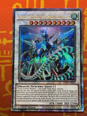 YUGIOH CRYSTAL CLEAR WING SYNCHRO DRAGON QUARTER CENTURY SECRET RARE RA04-EN059-image