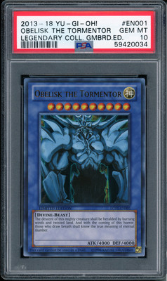 2013 Yu-Gi-Oh! Legendary Collection Obelisk The Tormentor #LC01-EN001 PSA 10-image