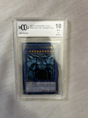 Obelisk The Tormentor BCCG Graded 10 LC01-EN001 Yugioh Trading Card Game-image