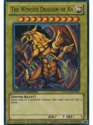 The Winged Dragon of Ra  YGLD-ENG03 Limited Edition Ultra Rare-image