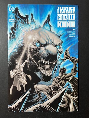 JUSTICE LEAGUE VS GODZILLA VS KONG #4 (2ND PRINT) *NM OR BETTER!* (DC, 2024)-image