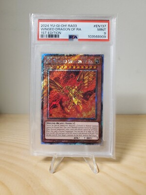Yugioh TCG: The Winged Dragon of Ra RA03-EN137 (1st Edition) *PSA 9*-image