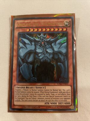Obelisk The Tormentor Limited Edition LDK2-ENS02 Perfect Condition Never Played-image