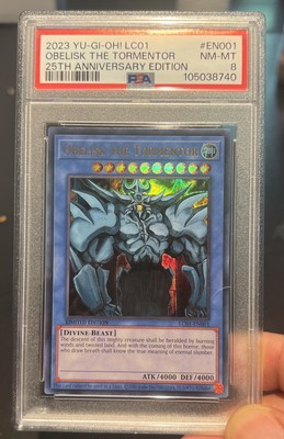 2023 Yu-Gi-Oh! Obelisk The Tormentor 25th Anniversary Limited Edition PSA 8-image