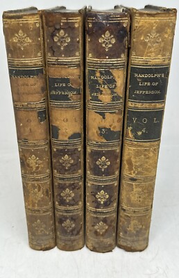 1829 MEMOIR CORRESPONDENCE & MISCELLANIES PAPERS of THOMAS JEFFERSON w/3 Foldout-image