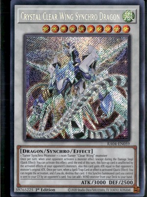 Yu-Gi-Oh! Crystal Clear Wing Synchro Dragon RA04-EN059 Secret Rare NM-image