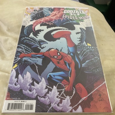 Godzilla Vs. Spider-Man Nick Bradshaw Venomized Cover (Marvel Comics June 2025)-image