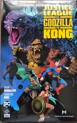 JUSTICE LEAGUE VS GODZILLA VS KONG HC (2024) DC COMICS DAN MORA (SEALED)-image