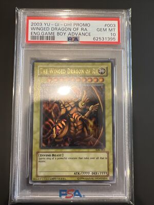 YUGIOH GBI-003 WINGED DRAGON OF RA ULTRA RARE GOLD  PSA 10 GEM MINT-image