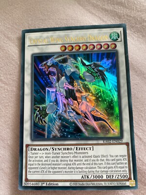 Crystal Wing Synchro Dragon [RA02-EN029] Ultra Rare 1st Edition Yu-Gi-Oh! Card-image