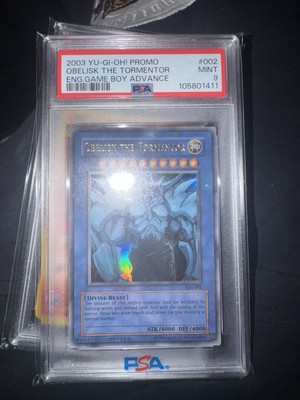2003 Obelisk the Tormentor PSA 9 Secret Rare GBI-002-image