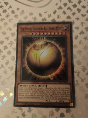 The Winged Dragon Of Ra - Sphere Mode - Super Rare 1st Ed. RA01-EN007 NM YuGiOh-image