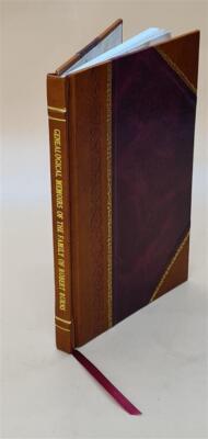 Genealogical Memoirs Of The Family Of Robert Burns, And Of Scott [Leather Bound]-image
