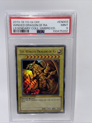 2013 Yu-Gi-Oh! Legendary Gameboard Edition Winged Dragon Of Ra #LC01-EN003 PSA 9-image
