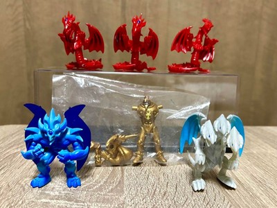 Yu-Gi-Oh Slifer Obelisk Blue-Eyes Ultimate Dragon Exodia Figure Set-image