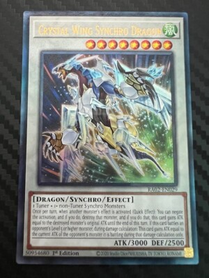 Yugioh Crystal Wing Synchro Dragon RA02-EN029 Ultra Rare 1st Edition NM-image