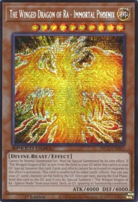 The Winged Dragon of Ra - Immortal Phoenix (SBC2-END02) - Prismatic Secret Rare-image