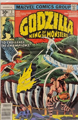 Godzilla King of The Monsters #3 Comic Book (Oct 1977) -image