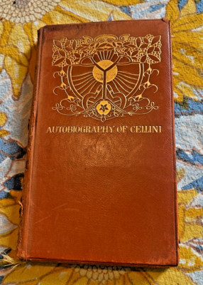 Autobiography of Benvenuto Cellini, Translated By Thomas Roscoe, Leather Bound-image
