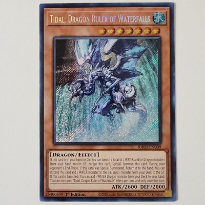 Tidal, Dragon Ruler of Waterfalls - RA03-EN009 - NM - Secret Rare - 1st ed-image