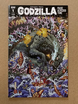 GODZILLA: RAGE ACROSS TIME #1 MATT FRANK SUBSCRIPTION VARIANT COVER, IDW 2016 VF-image