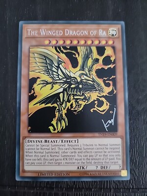 The Winged Dragon of Ra TN19-EN009 2019 Gold Sarcophagus Tin Limited Edition-image