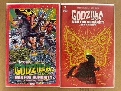GODZILLA WAR FOR HUMANITY #2 VARIANT COVER SET IDW COMICS-image