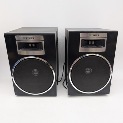Fisher Speakers Pairs Vintage Electronics Model PH 463 HighFidelity System,Black-image
