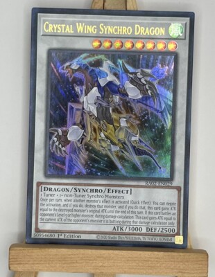 Yu-Gi-Oh!  Crystal Wing Synchro Dragon Ultra Rare 1st Edition-image