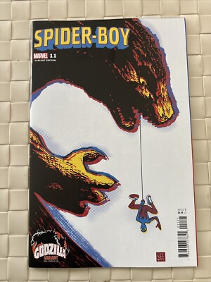 Spider-Boy #11 2024 Marvel Comics Godzilla Variant- 1st app New Spider-Girl-image