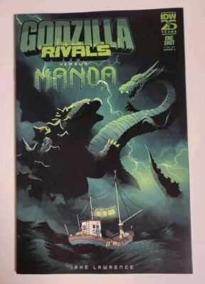 Godzilla Rivals: Vs. Manda 07/2024 NM-/VF+ Cover A (ONE-SHOT) IDW PUBLISHING-image