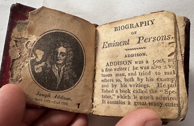 Biographies Eminent Persons c.1814 miniature Darton Harvey 27 portraits by Mills-image