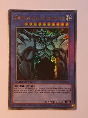 Yugioh LC01-EN001 Obelisk the Tormentor Limited Edition Ultra Rare Mint-image