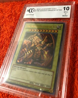 2010 Yu-Gi-Oh The Winged Dragon of Ra LC01-EN003 BCCG 10 Mint Beckett-image