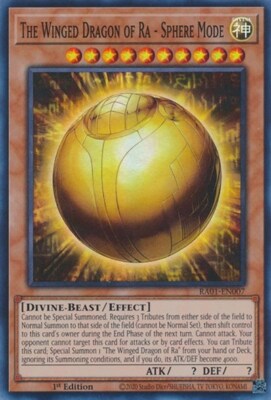 1x The Winged Dragon of Ra - Sphere Mode - 1st NM Eng YuGiOh - Rarity Collection-image