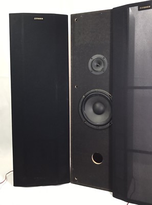 Pair of Vintage Fisher Floor Standing Speakers STV-9718 60 Watts 8 Ohms-image