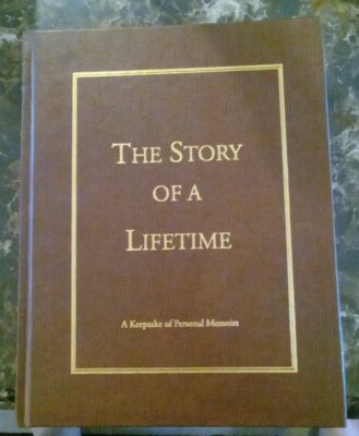 The Story of a Lifetime Keepsake of Personal Memoirs Pavok 2010 New Leather-image