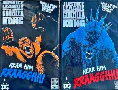 SET: Justice League vs Godzilla vs Kong #1 Duce Roar Sound Fx Variants SEALED DC-image