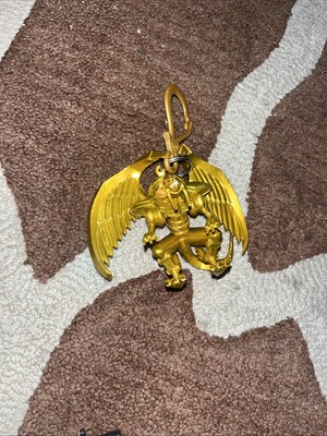 Yu-gi-oh Winged Dragon Of Ra Bag Hanger Key Chain Mini Figure Egyptian God-image