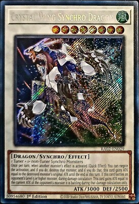 Yugioh! - Crystal Wing Synchro Dragon RA02-EN029 -Secret Ra - 25'TH ANN.  - NM/M-image