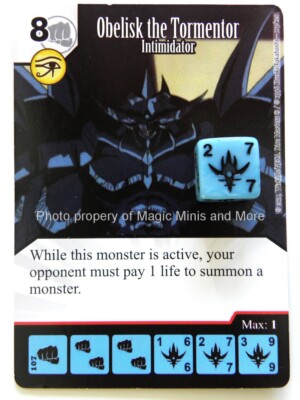 Yu-Gi-Oh! ~ OBELISK THE TORMENTOR Intimidator #107 super rare Yugioh Dice Master-image