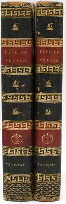 Robert Southey / BINDINGS NAVAL HISTORY THE LIFE OF NELSON 2 VOLUMES #296630-image