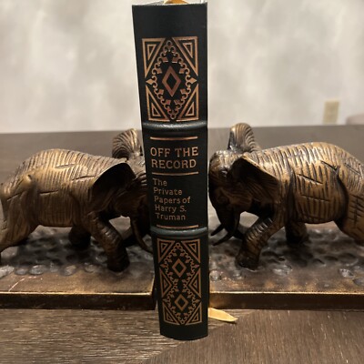 Easton Press Harry S. Truman  Off The Record Leather Bound Raised Spine-image