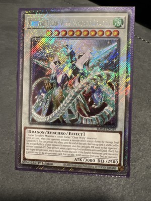 Crystal Clear Wing Synchro Dragon (Platinum Secret Rare) RA04-EN059 1st Edition-image