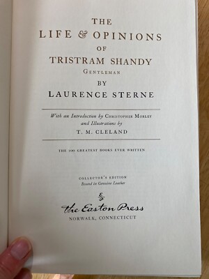 The Life and Opinions of Tristram Shandy Laurence Stern (Easton Press, 1980)-image