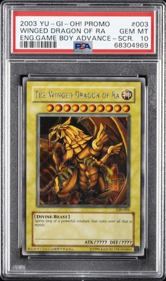 2003 YU-GI-OH! PROMO #003 THE WINGED DRAGON OF RA PSA 10-image