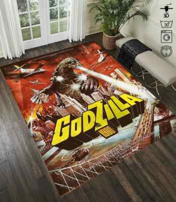 Godzilla Rug – Retro Comic Book Design Featuring the Legendary Monster & Iconic-image